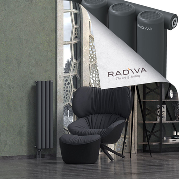 Mati Aluminium Radiator 1000x292 Dark Anthracite Bottom Left 50mm