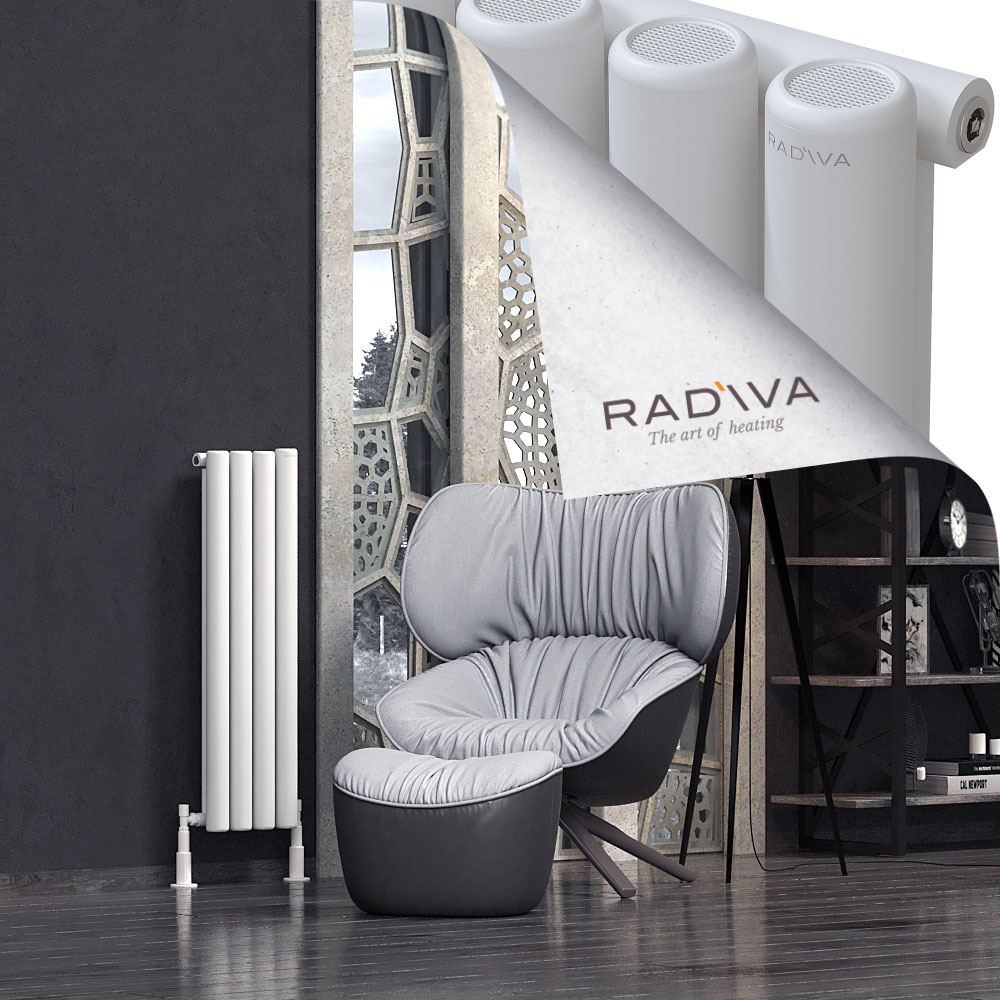 Mati Aluminium Radiator 1000x292 White - 1