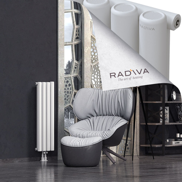 Mati Aluminium Radiator 1000x292 White Bottom Middle 50mm