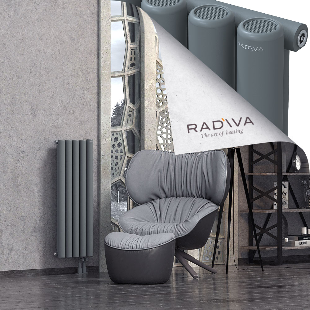 Mati Aluminium Radiator 1000x366 Anthracite - 4