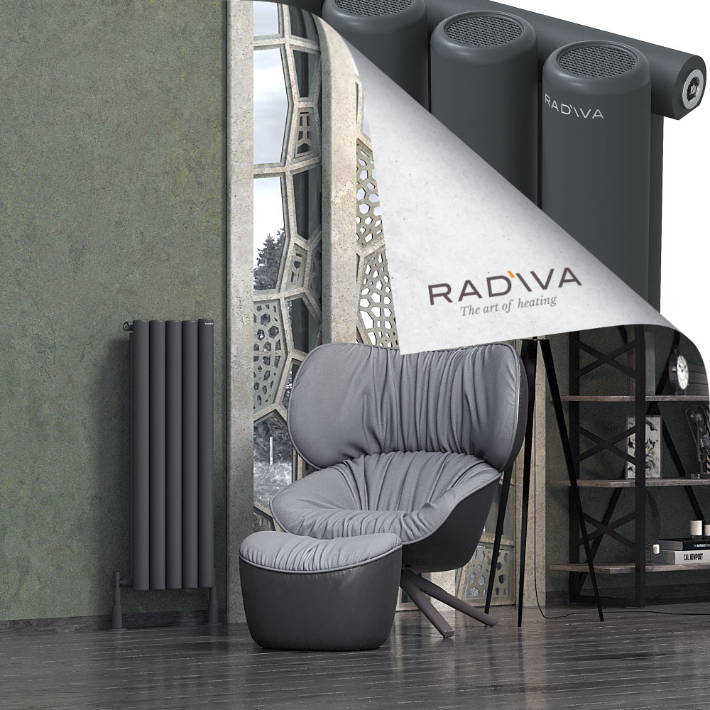 Mati Aluminium Radiator 1000x366 Dark Anthracite - 1