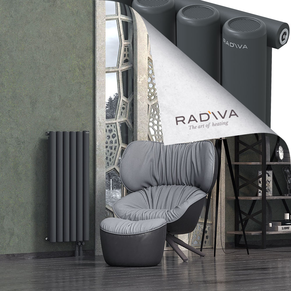 Mati Aluminium Radiator 1000x440 Dark Anthracite - 4