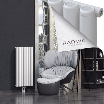 Mati Aluminium Radiator 1000x514 White Bottom Middle 50mm