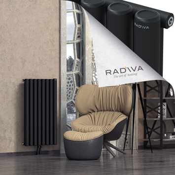Mati Aluminium Radiator 1000x588 Black Bottom Middle 50mm