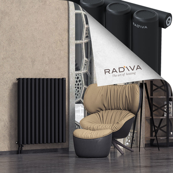Mati Aluminium Radiator 1000x884 Black Bottom Left 50mm