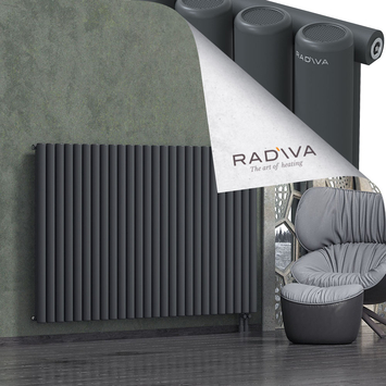 Mati Aluminium Radiator 1200x1920 Dark Anthracite Bottom Right 50mm