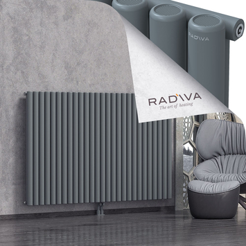 Mati Aluminium Radiator 1200x1994 Anthracite Bottom Middle 50mm