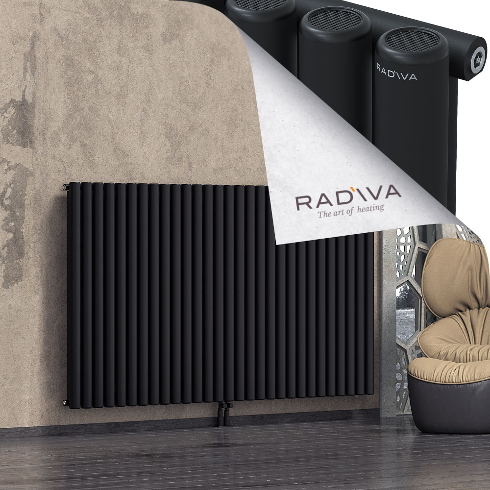 Mati Aluminium Radiator 1200x2142 Black - 2