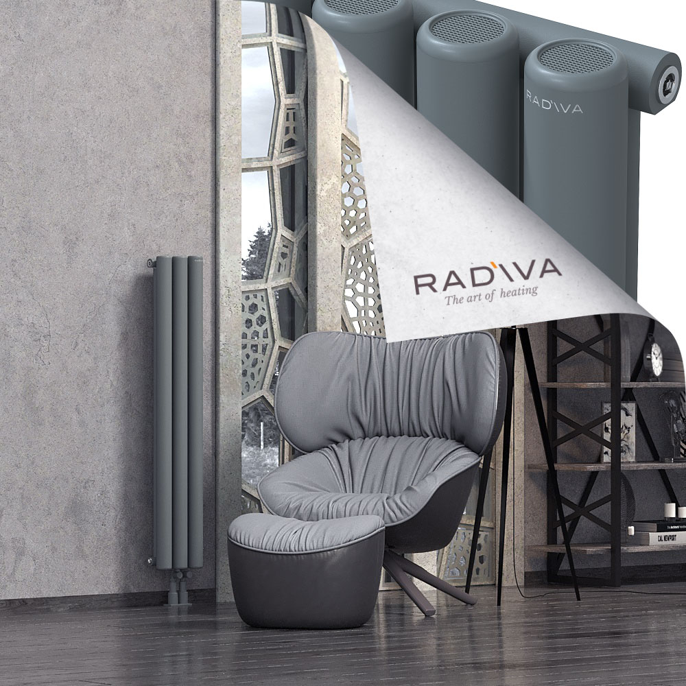 Mati Aluminium Radiator 1200x218 Anthracite - 4