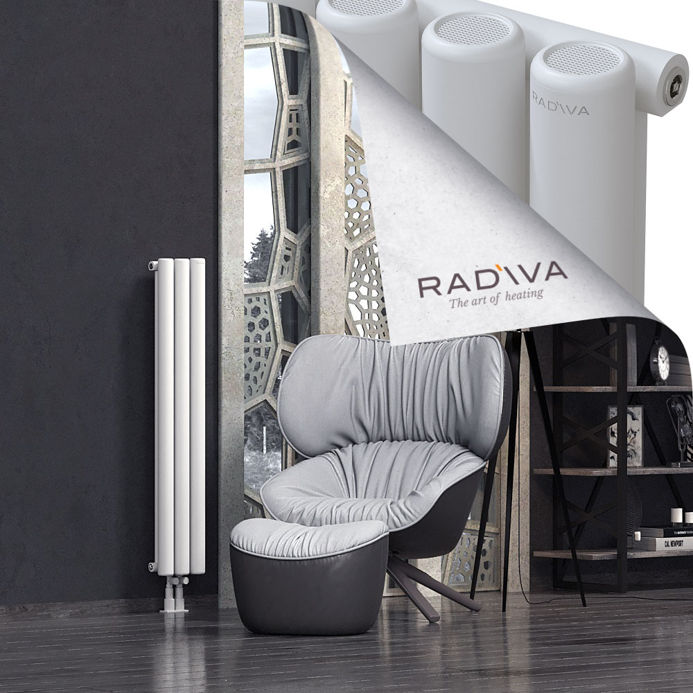 Mati Aluminium Radiator 1200x218 White - 2