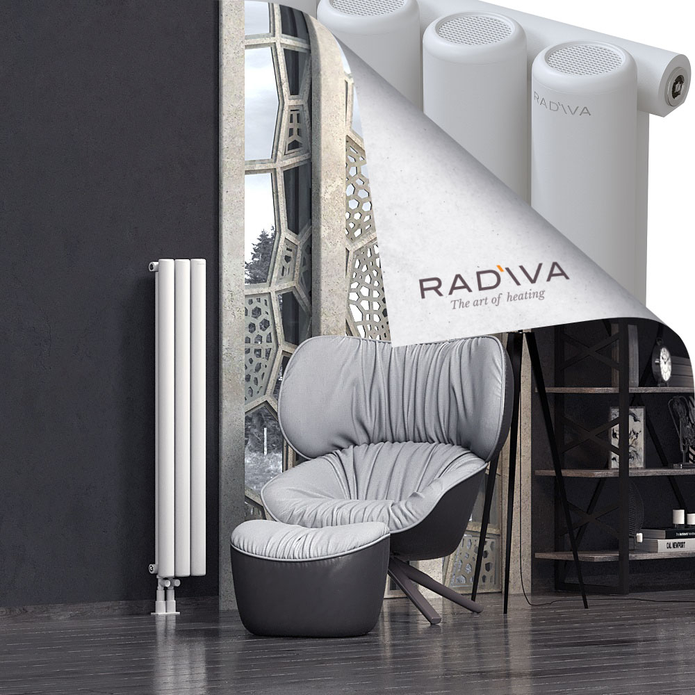 Mati Aluminium Radiator 1200x218 White - 3
