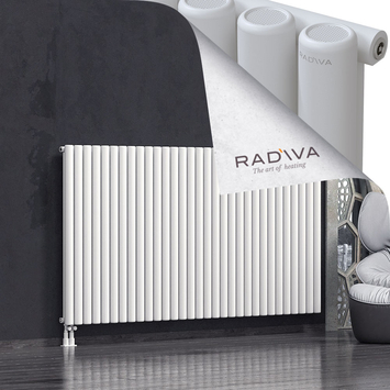 Mati Aluminium Radiator 1200x2290 White Bottom Left 50mm