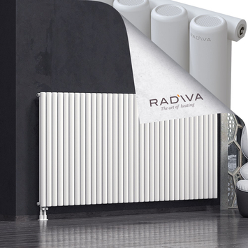 Mati Aluminium Radiator 1200x2512 White Bottom Left 50mm