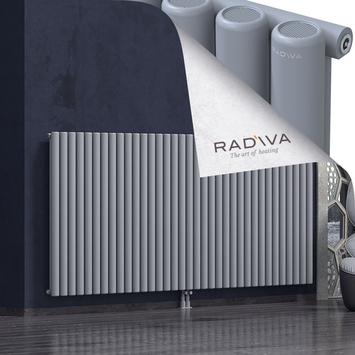 Mati Aluminium Radiator 1200x2586 Grey Bottom Middle 50mm