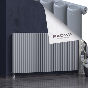 Mati Aluminium Radiator 1200x2586 Grey Bottom Left 50mm