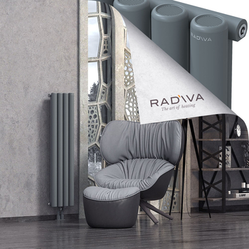 Mati Aluminium Radiator 1200x292 Anthracite Bottom Middle 50mm