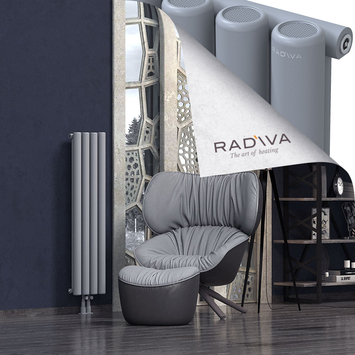 Mati Aluminium Radiator 1200x292 Grey Bottom Middle 50mm