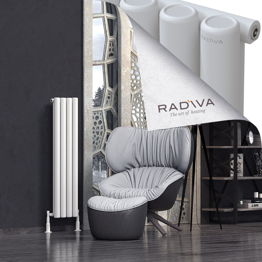 Mati Aluminium Radiator 1200x292 White - 1