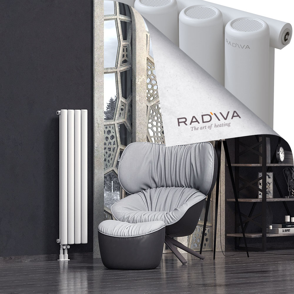 Mati Aluminium Radiator 1200x292 White - 3