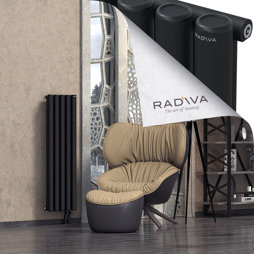 Mati Aluminium Radiator 1200x366 Black - 4