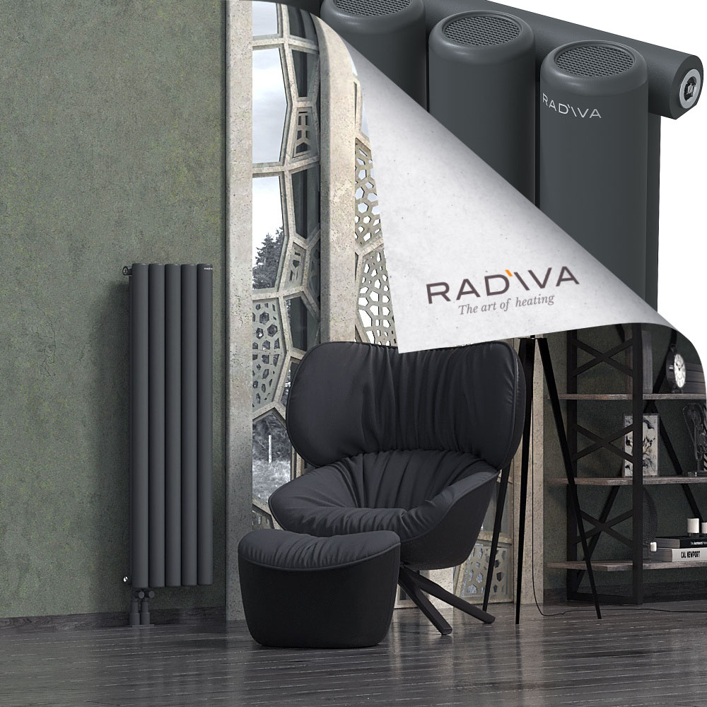 Mati Aluminium Radiator 1200x366 Dark Anthracite - 3