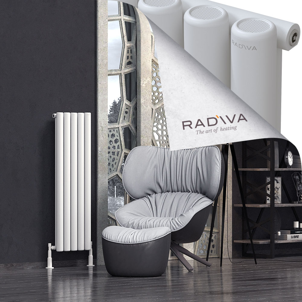 Mati Aluminium Radiator 1200x366 White - 1