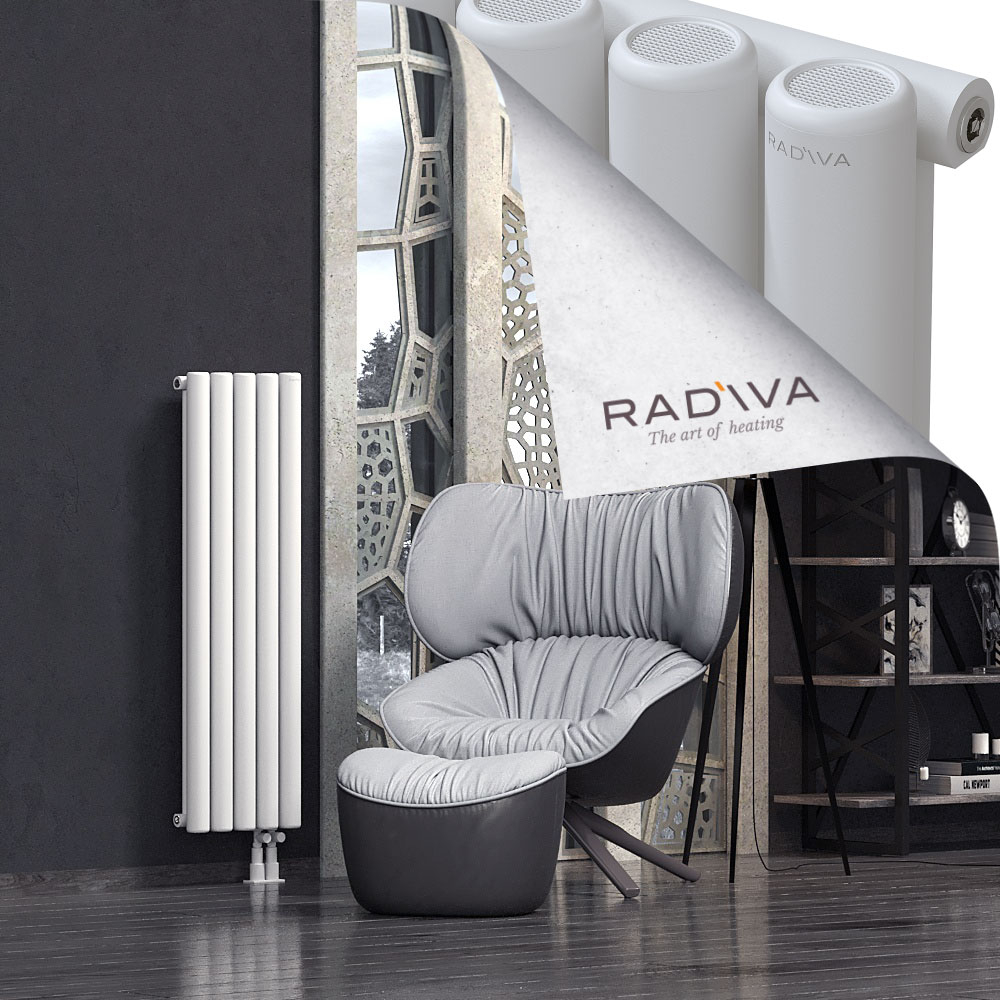 Mati Aluminium Radiator 1200x366 White - 4