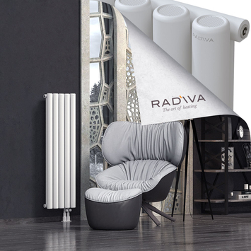 Mati Aluminium Radiator 1200x366 White Bottom Right 50mm