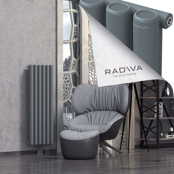 Mati Aluminium Radiator 1200x440 Anthracite Bottom Middle 50mm