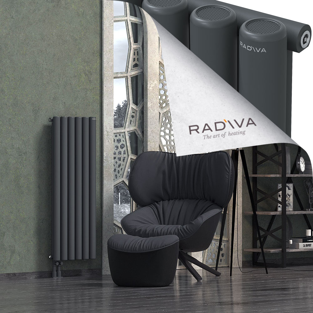 Mati Aluminium Radiator 1200x440 Dark Anthracite - 3