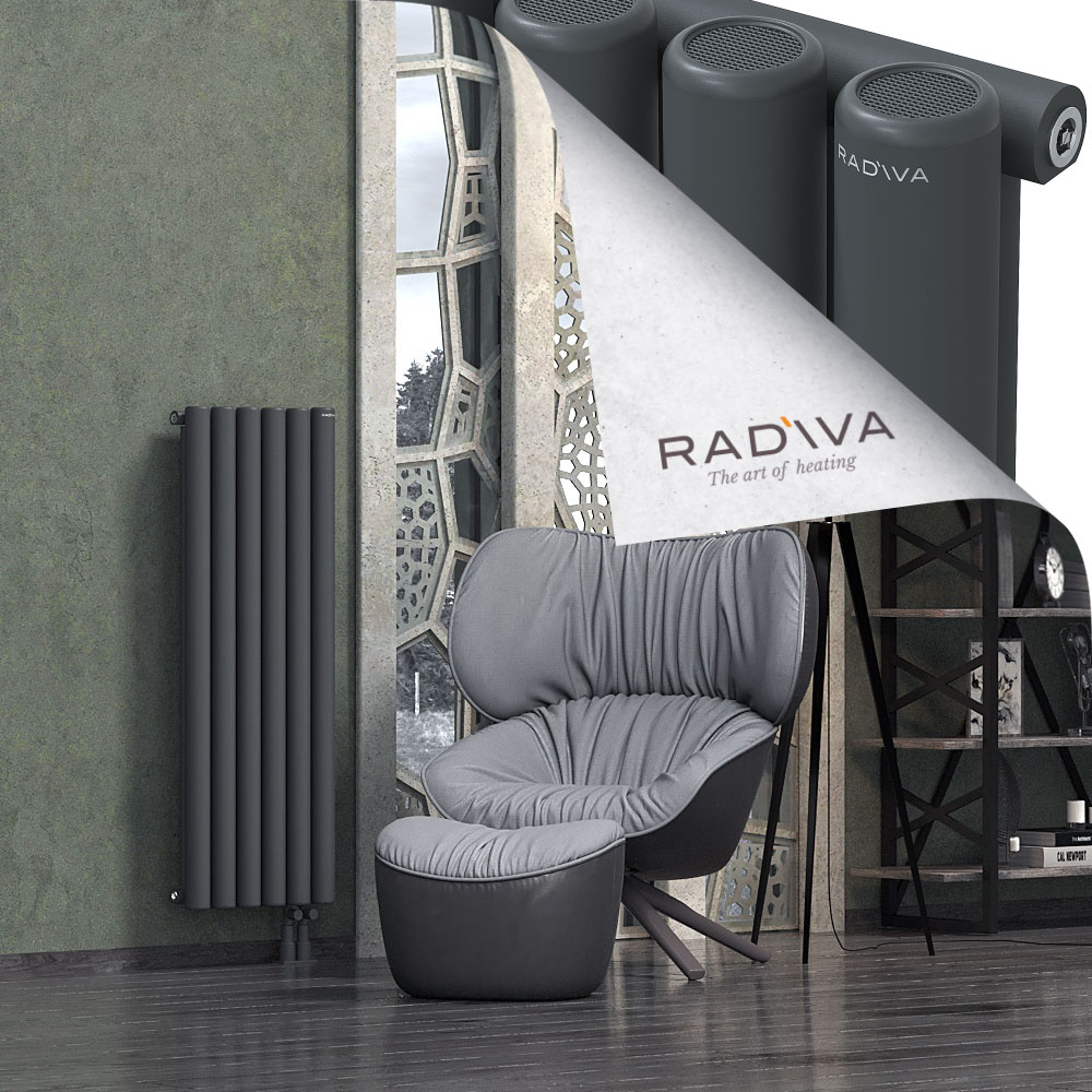 Mati Aluminium Radiator 1200x440 Dark Anthracite - 4