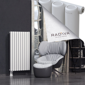 Mati Aluminium Radiator 1200x736 White Bottom Left 50mm