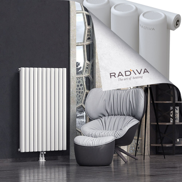 Mati Aluminium Radiator 1200x810 White Bottom Middle 50mm