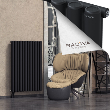 Mati Aluminium Radiator 1200x884 Black Bottom Left 50mm