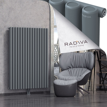 Mati Aluminium Radiator 1500x1180 Anthracite Bottom Middle 50mm