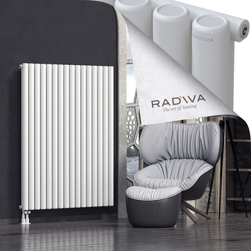 Mati Aluminium Radiator 1500x1180 White Bottom Left 50mm