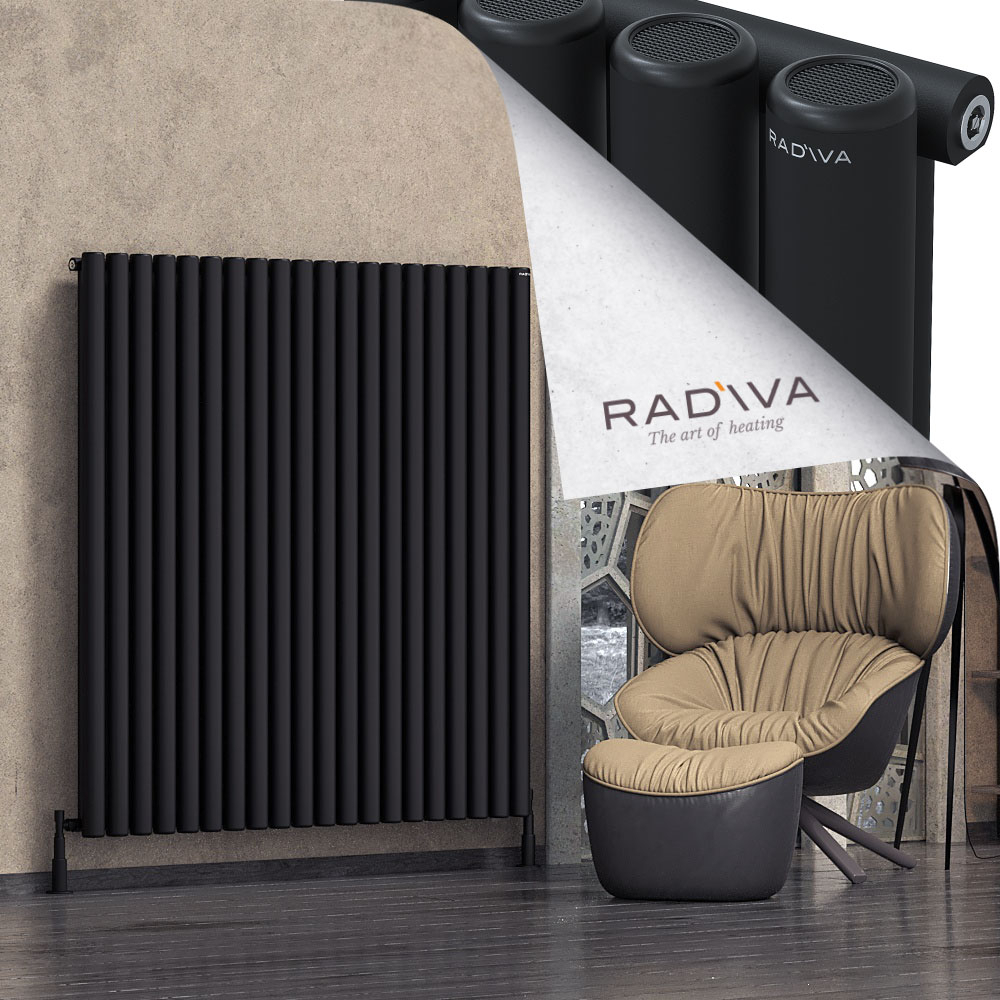 Mati Aluminium Radiator 1500x1476 Black - 1