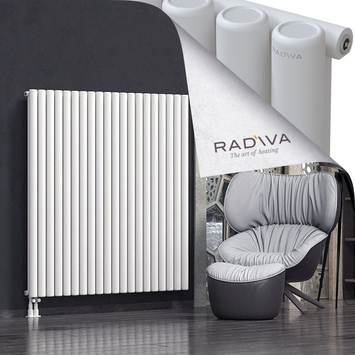 Mati Aluminium Radiator 1500x1476 White Bottom Left 50mm