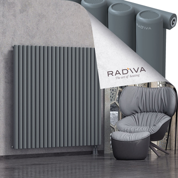 Mati Aluminium Radiator 1500x1624 Anthracite Bottom Right 50mm