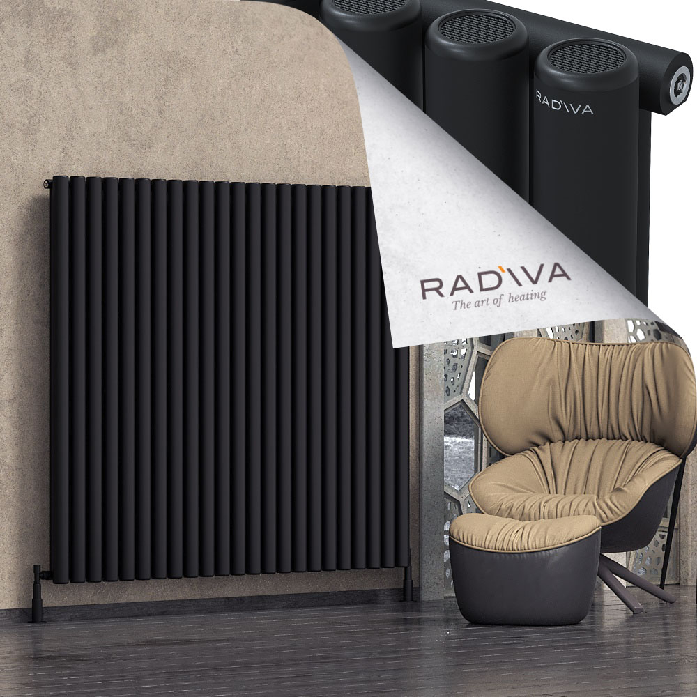 Mati Aluminium Radiator 1500x1698 Black - 1