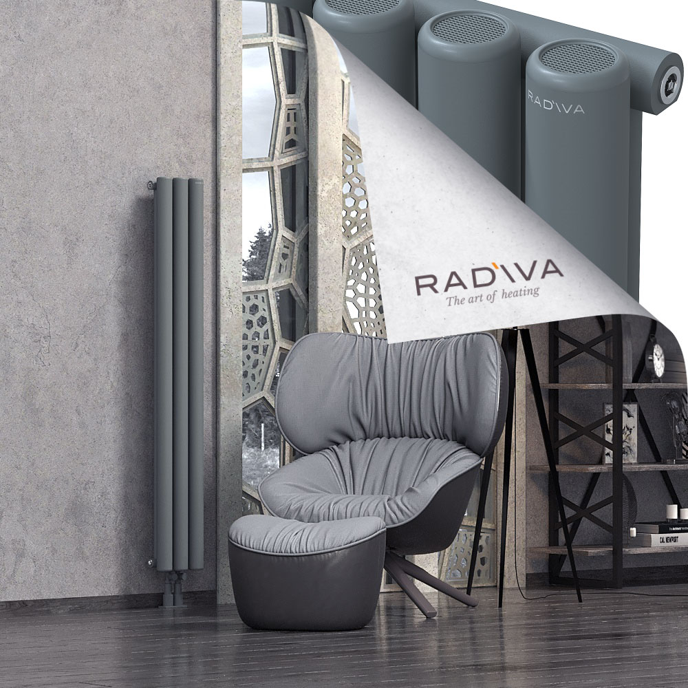 Mati Aluminium Radiator 1500x218 Anthracite - 2