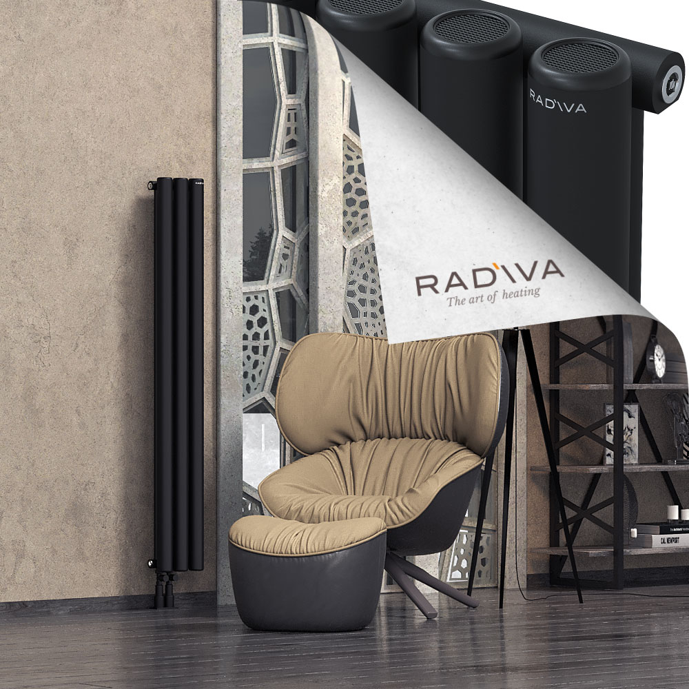 Mati Aluminium Radiator 1500x218 Black - 3