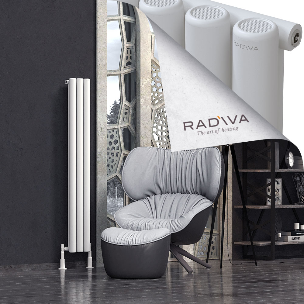 Mati Aluminium Radiator 1500x218 White - 1