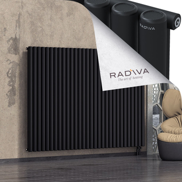 Mati Aluminium Radiator 1500x2216 Black Bottom Right 50mm