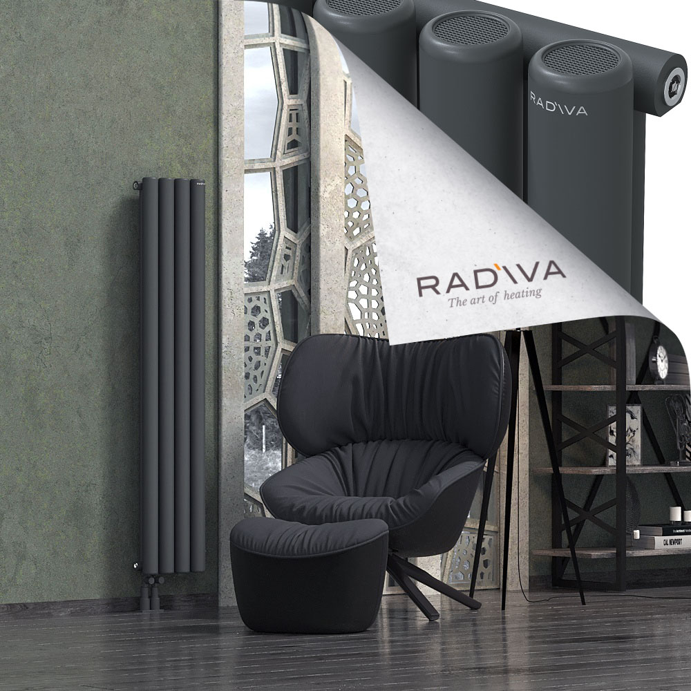 Mati Aluminium Radiator 1500x292 Dark Anthracite - 3