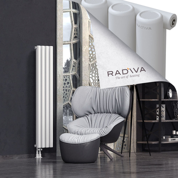 Mati Aluminium Radiator 1500x292 White Bottom Left 50mm