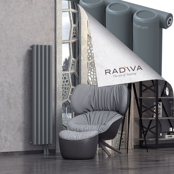 Mati Aluminium Radiator 1500x366 Anthracite Bottom Right 50mm
