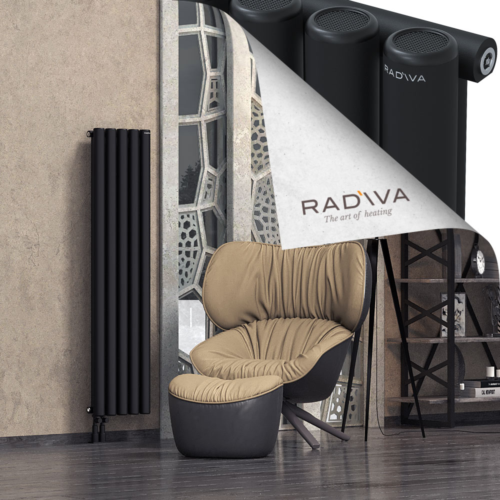 Mati Aluminium Radiator 1500x366 Black - 3