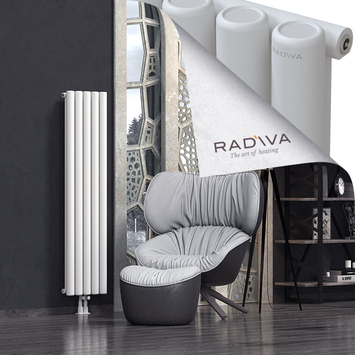 Mati Aluminium Radiator 1500x366 White Bottom Middle 50mm