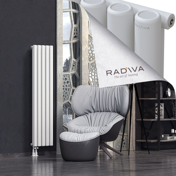Mati Aluminium Radiator 1500x366 White Bottom Left 50mm